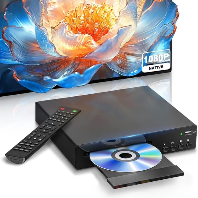 DVD Speler met HDMI - Externe DVVD Speler -Zwart
