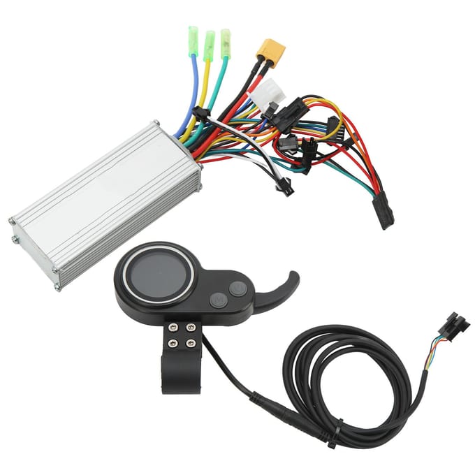 Borstelloze Controller Kit 48V 60V 500W Elektrische Motor Controller LCD Display Kit voor Elektrische black