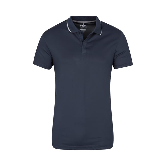 Mountain Warehouse Heren Toernooi IsoCool Poloshirt (Marine)