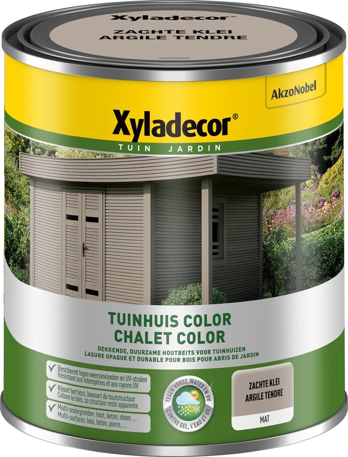 Xyladecor - Tuinhuis Color - Zachte Klei - 1 L