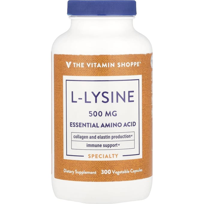L-Lysine, 500 mg, 300 vegetarische capsules