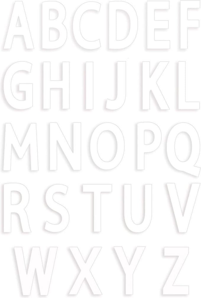 ScrapCooking Cake Template Letters set/26