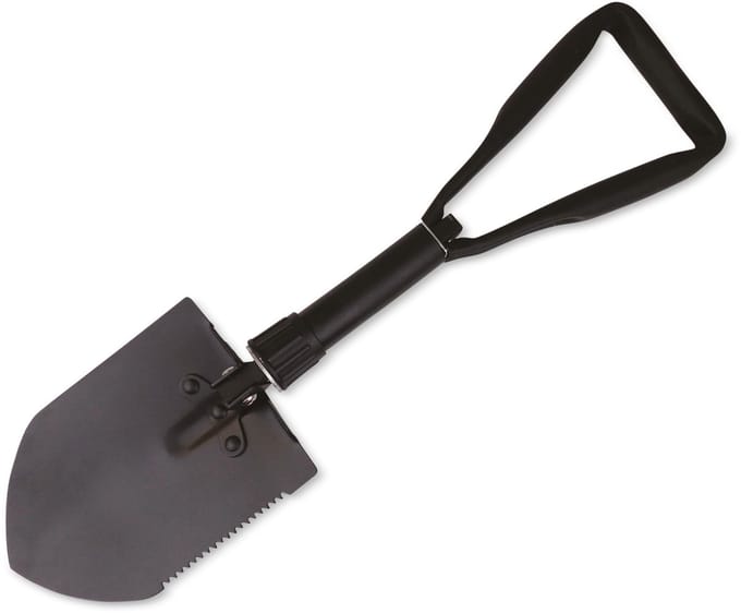HAPPY PEOPLE vouwspade, 590 mm, 3-delig, metaal, zwart