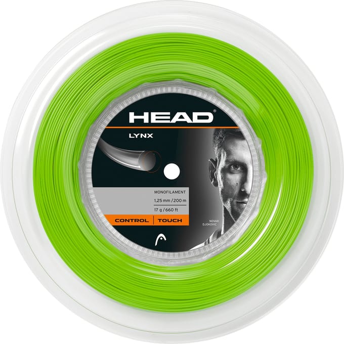 Merkloos Polyester Tennis String - 12m - 1.25mm - Groen