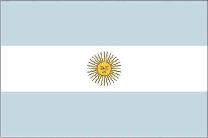 Decoratievlag Argentinië 90 x 150 cm