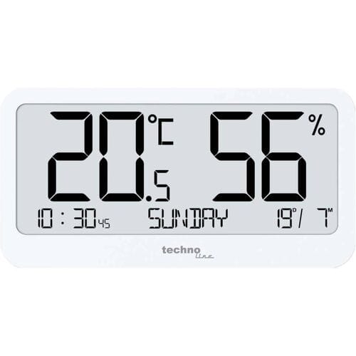 Techno Line Thermo-Hygrometer WS9455 WS9455 Thermo- en hygrometer Wit
