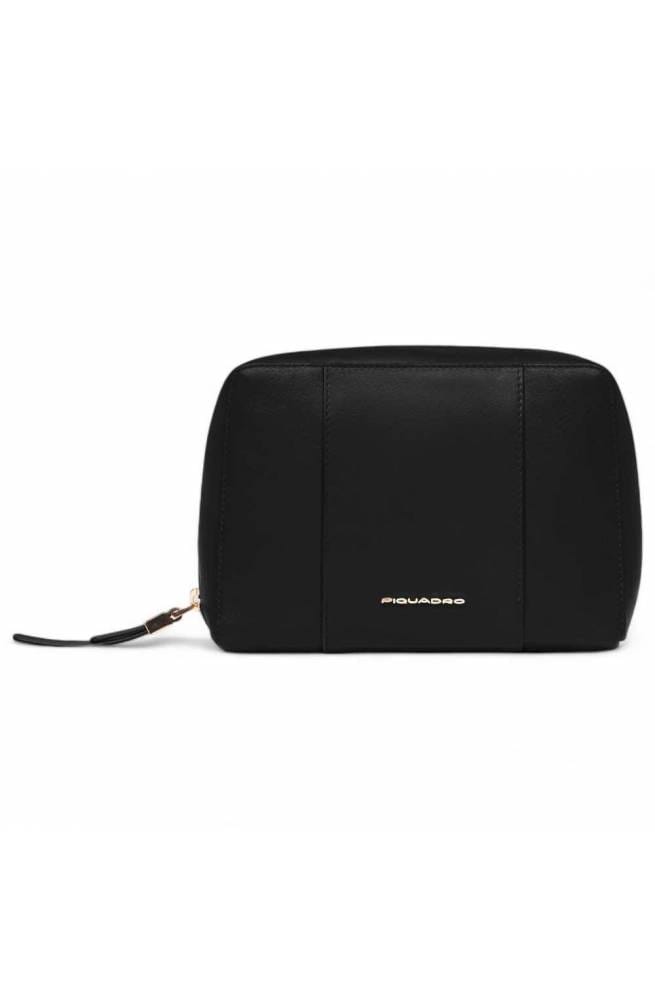 Schoonheidshuizen Piquadro W92 Zwart leer voor vrouwen - BY6543W92-N