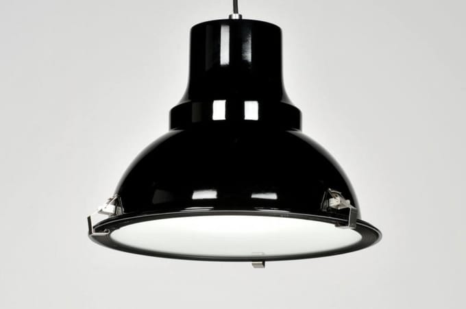 Lumidora Hanglamp 70364 - LUINO - E27 - Zwart - Metaal - ⌀ 39 cm