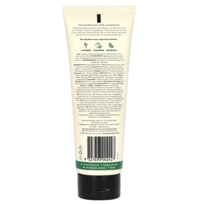 Sukin, Crème pour les mains et les ongles, Parfum Signature, 4,23 fl oz (125ml) white