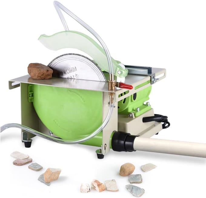 Mini Tafelzaag - Lapidary Polijstmachine - Sieraden Maken - Afneembare Flexibele As - 180mm Zaagblad - null