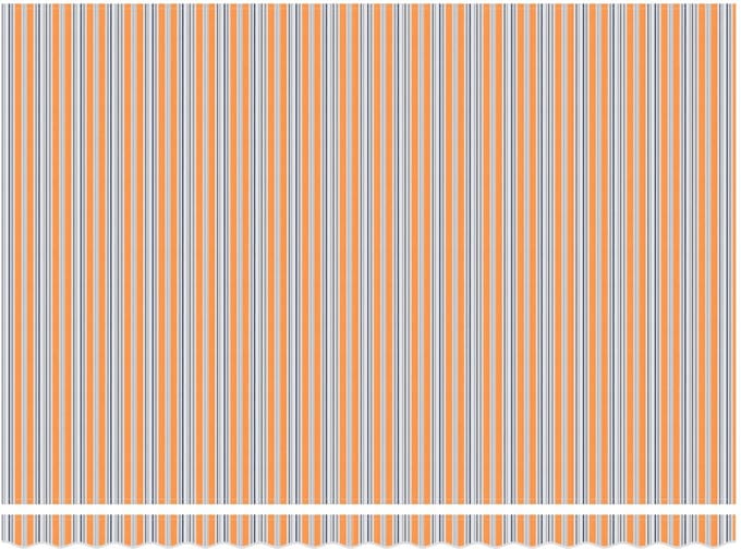 vidaXL - Handmatig - uitschuifbare - luifel - Oranje, - Grijs, - Blauw, - Wit