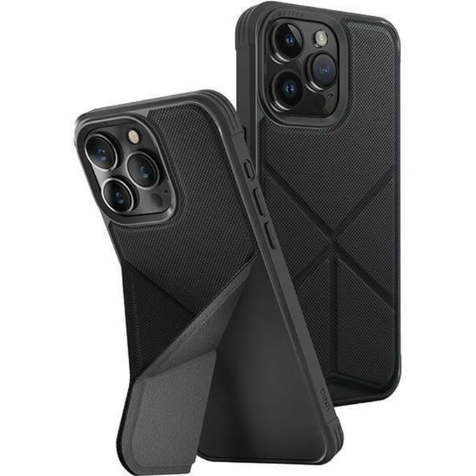 UNIQ Étui Transforma iPhone 15 Pro 6.1  Magclick Charging noir/noir ébène