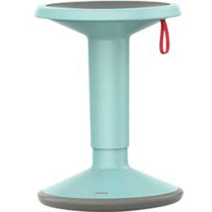 UPis1 in hoogte verstelbare kruk, Ø 330 x H 450 - 630 mm, pastelturquoise