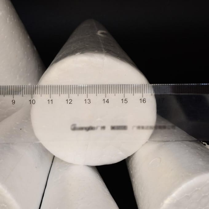 5x mousse de polystyrène en forme de cône solide blanc pour bricolage, ornements artisanaux as described blanc