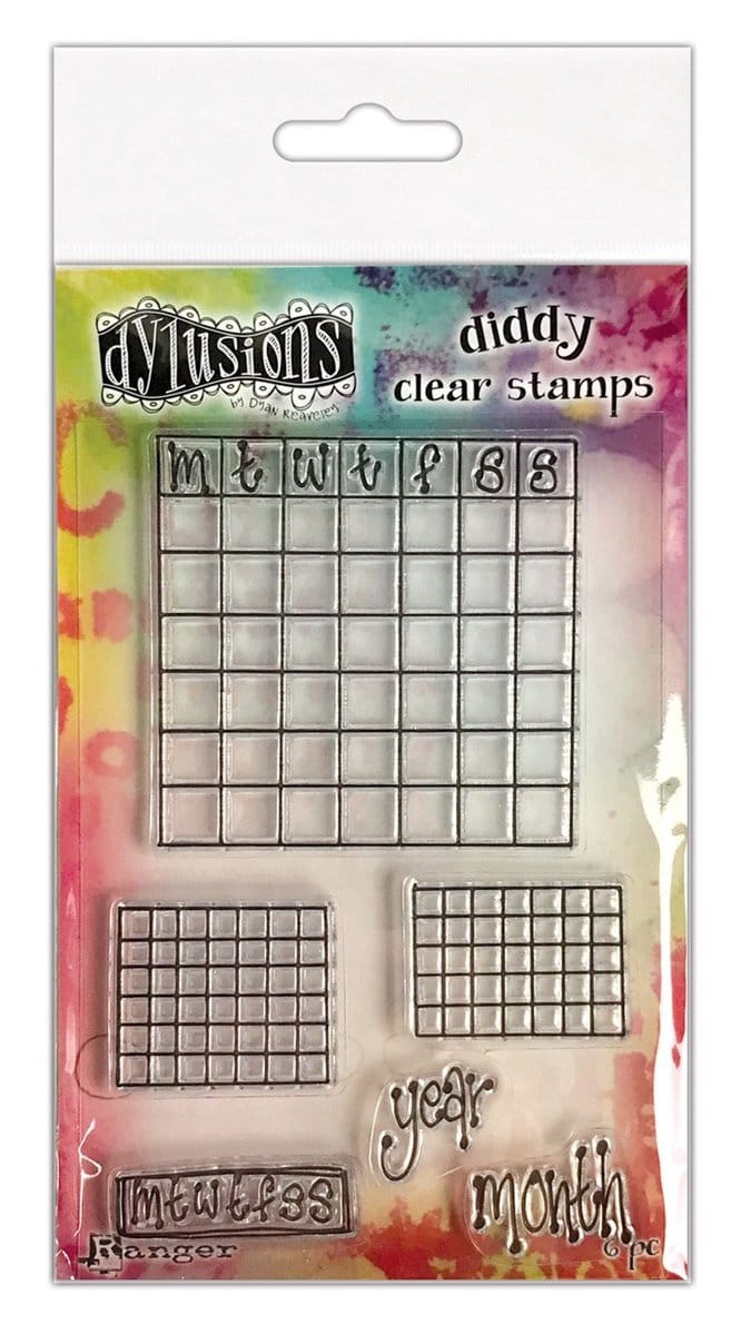 Ranger Dylusions Diddy Clear Stamps Check It Out!