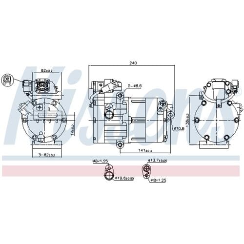 Airco-compressor NISSENS 891023