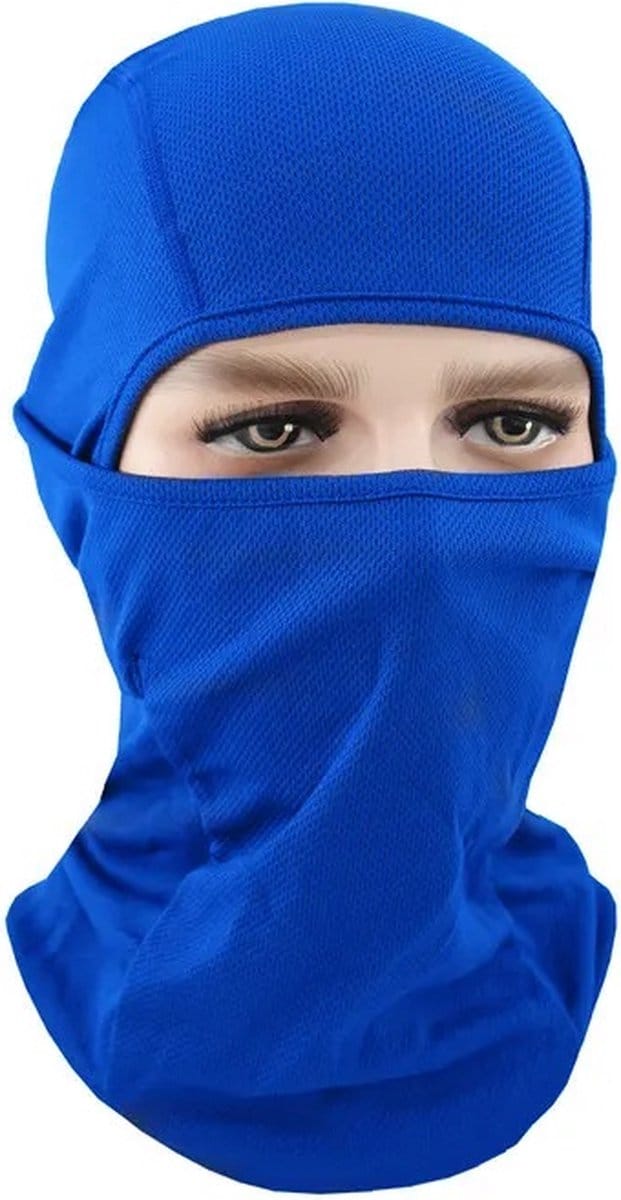Motorfiets Helmmuts Bivakmuts Gezichtsmasker Balaclava Kleur Blauw
