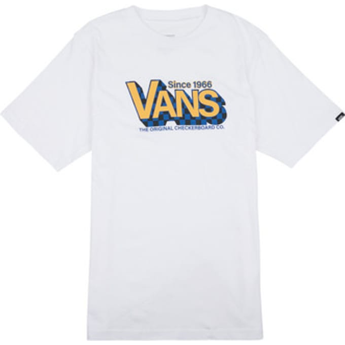 Vans Boys Checker Drop Ss White Taglia: L | T-shirt Outlet | kids | Bianco