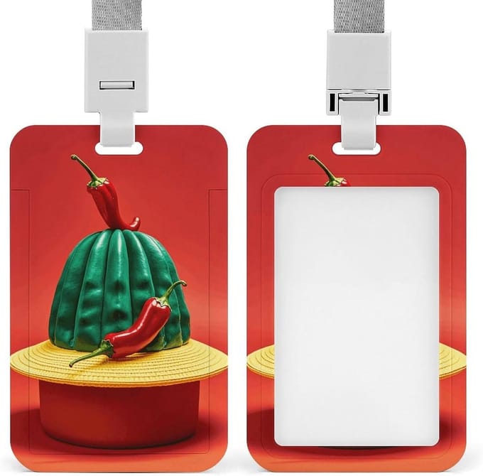 Badgehouder ID-kaart - Naamkaart Beschermer - Professioneel Gebruik - Glad Push-Pull Ontwerp - 10.9 x 6.9 cm - Wit