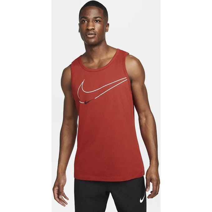Nike Dri-FIT grafisch trainingstankvest voor heren in rood
