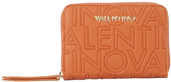 VALENTINO portemonnee Pansy Zip Around Wallet Cuoio bruine
