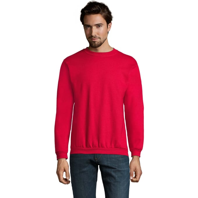 SOLS Heren Spider Ronde Hals Sweatshirt (Rood)