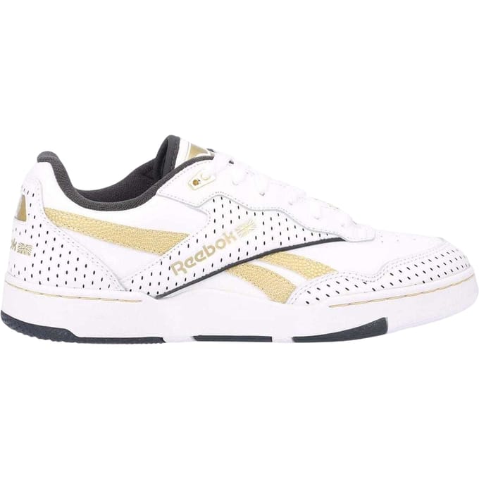 Reebok Dames Victor Solomon 4000 II Leren Perforated Sneakers (Wit Goud)