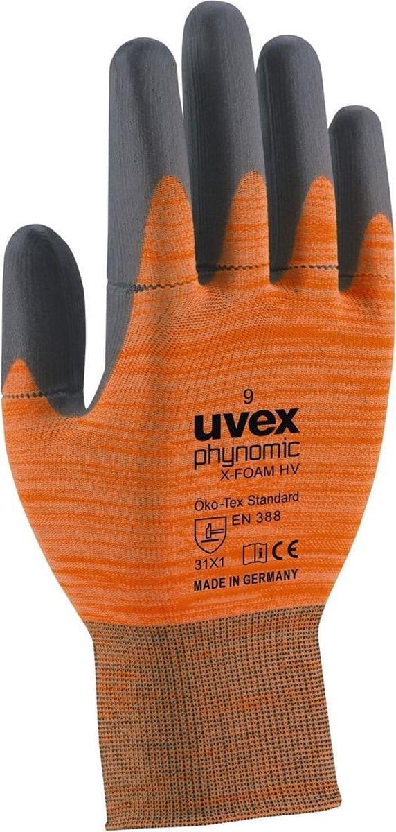 uvex phynomic x-foam HV 6005410 Werkhandschoen Maat (handschoen): 10 EN 388 1 paar