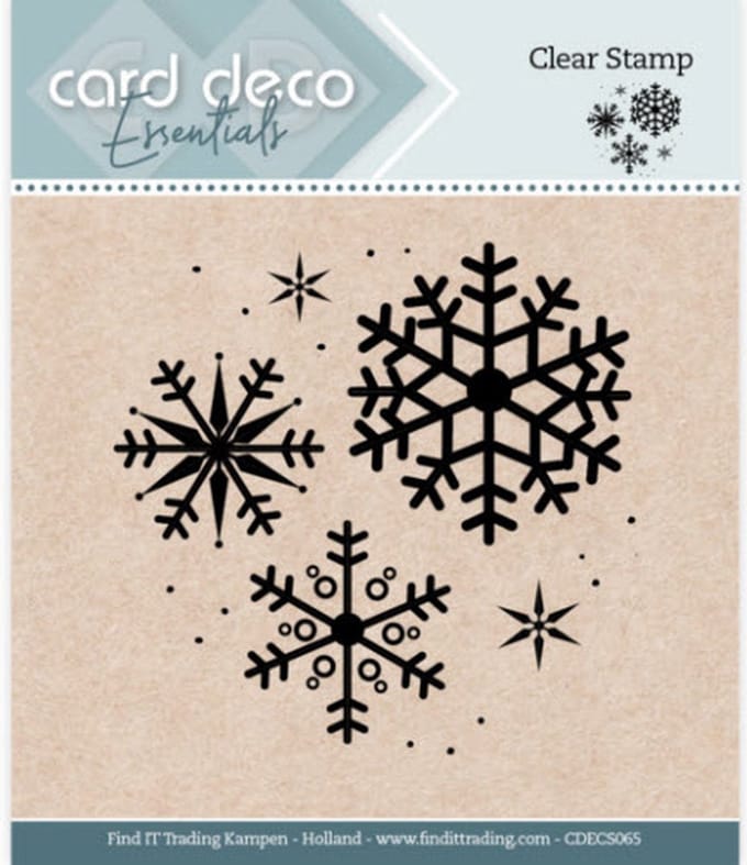 CardDeco Essentials - Clear Stamp - CDECS 065 Snowflake.