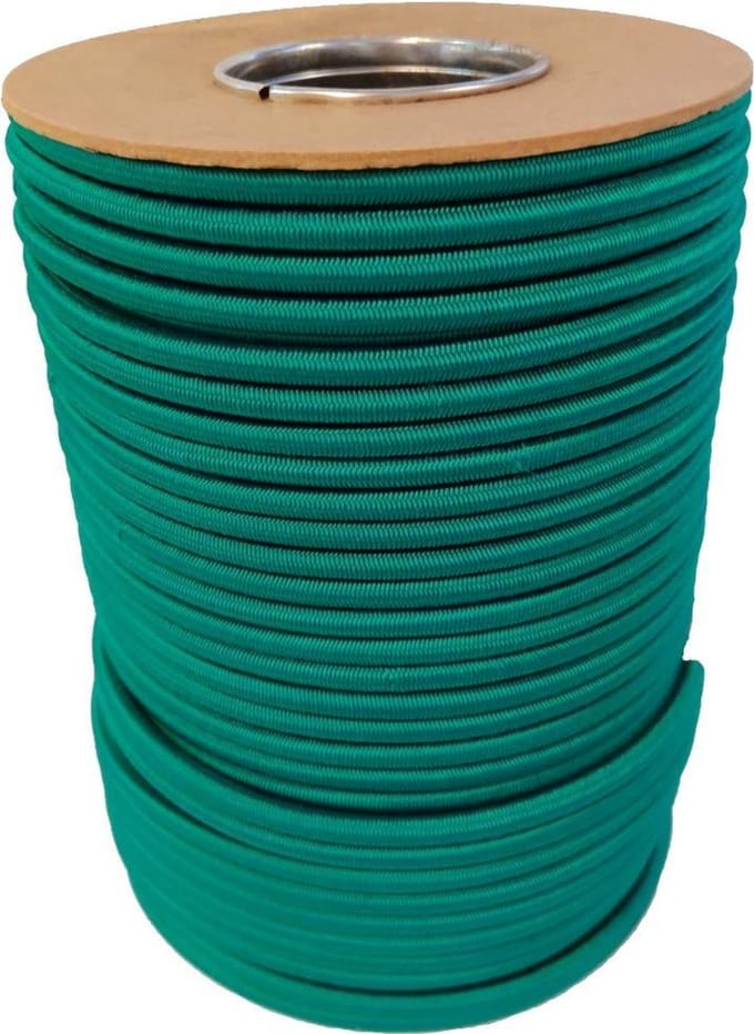 Elastisch Touw - Groen - 8mm - elastiek per meter