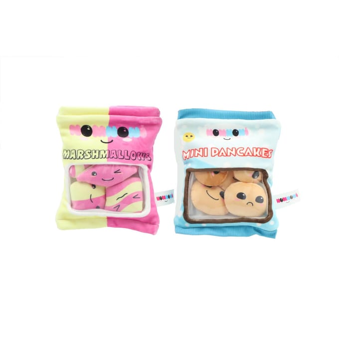 OttoSimon pluche speelgoed marshmallows en pancakes 2 assorti knuffel.