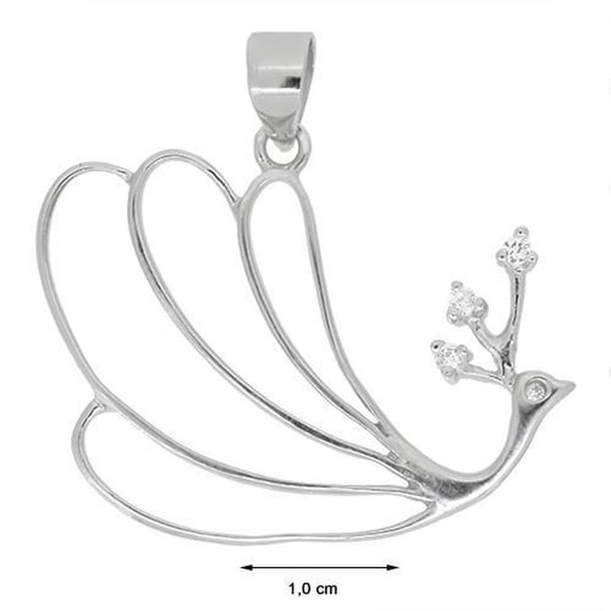 Blinx Jewels Zilveren Hanger Pauw