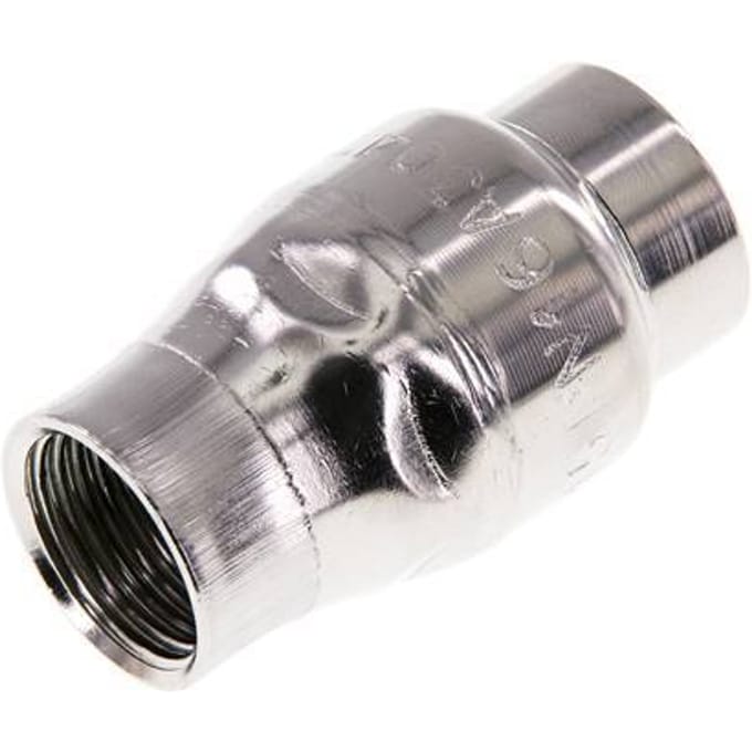 G1/2'' RVS 304 Terugslagklep FKM (Lichte Veer) 0.03-16bar - CLIS3E