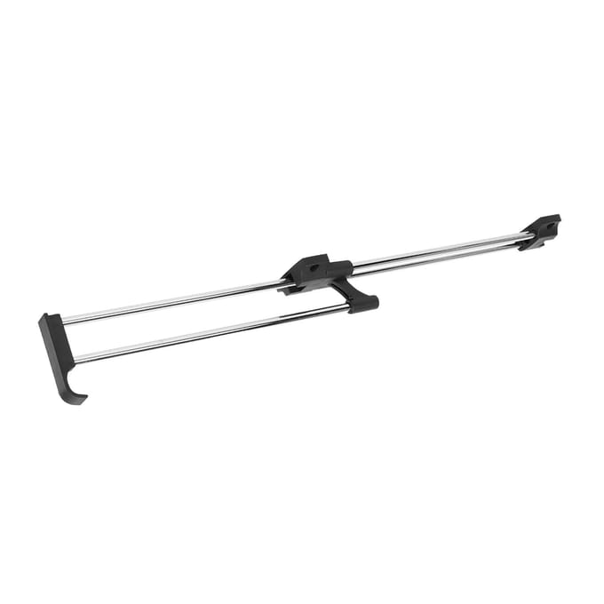 Uittrekbare Uitschuifbare Kaststang Schuifkledingkast Kaststang Verstelbare Kledingorganizer Houder 30cm gray
