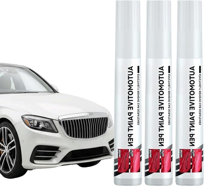 Touch-Up Pen Set voor Wit - 3 Stuks voor Perfecte Kleurcorrectie en Herstel