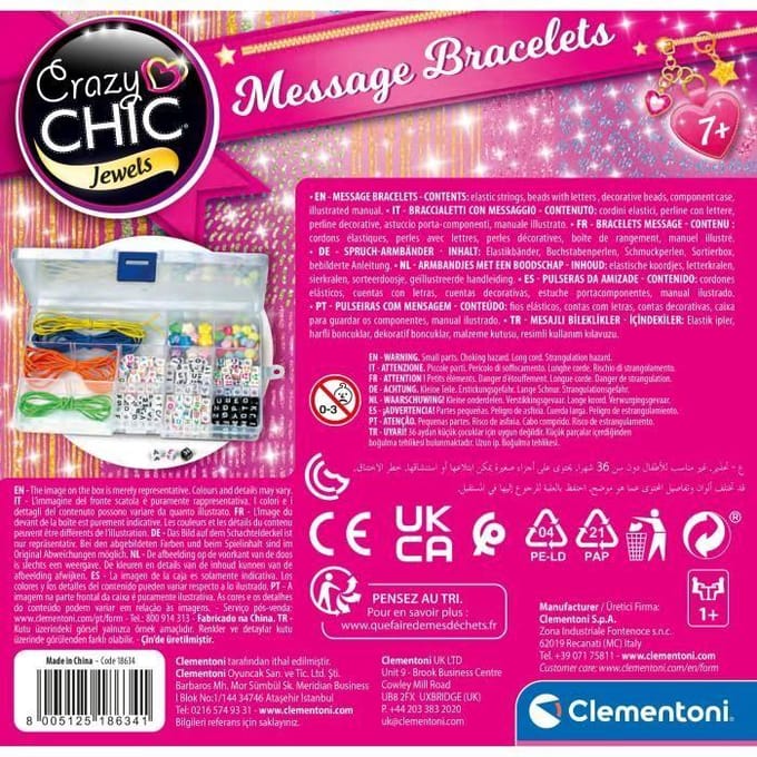 Clementoni Crazy Chic - Armbanden met een Boodschap
