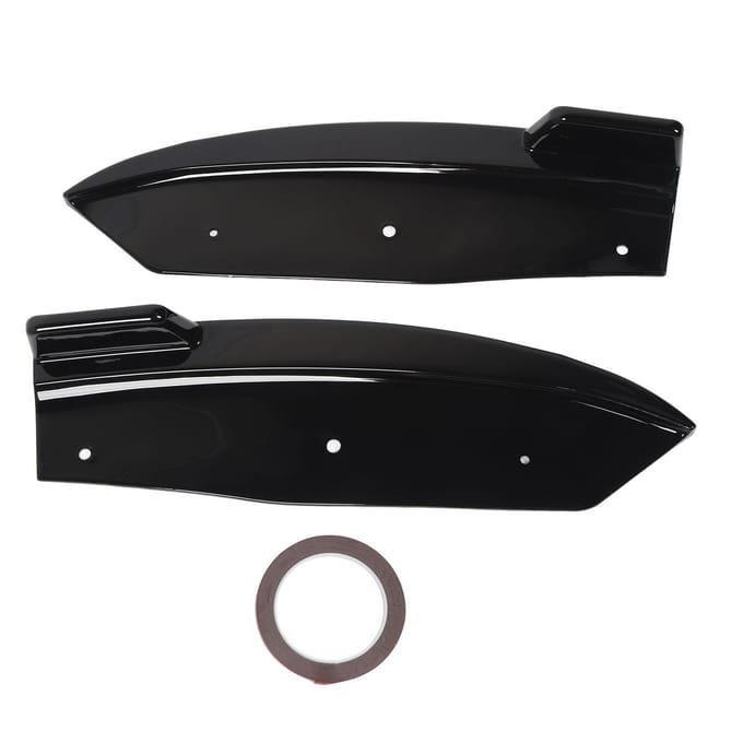 2 Pièces Lèvre Spoiler Bas de Caisse Arrière Aérodynamique Léger Diffuseur Bas Menton Diviseur pour X4 G02 M‑Sport 2018 à 2021 Glossy Black black
