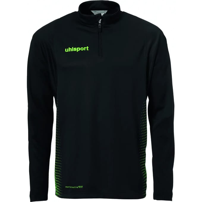 Uhlsport Score Ziptop Kinderen - Zwart / Fluo Groen | Maat: 128
