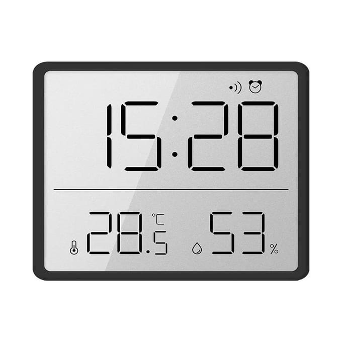 Multifunctionele Bureau Koelkast Wandmontage Groot Scherm Datum Temperatuur Vochtigheid Weergave Magnetische LCD Digitale Wekker