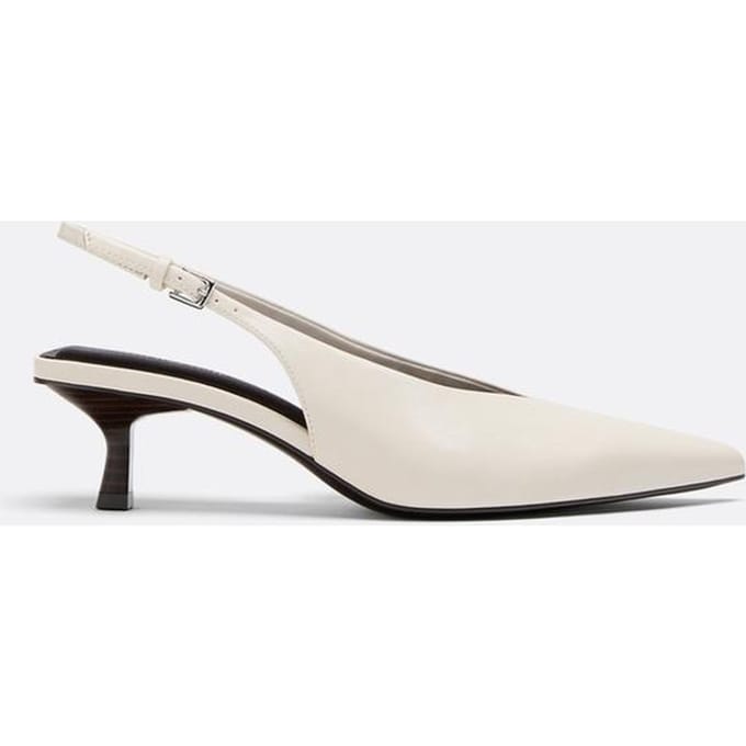 Stradivarius Slingback pumps met V-uitsnijding  ECRU 35