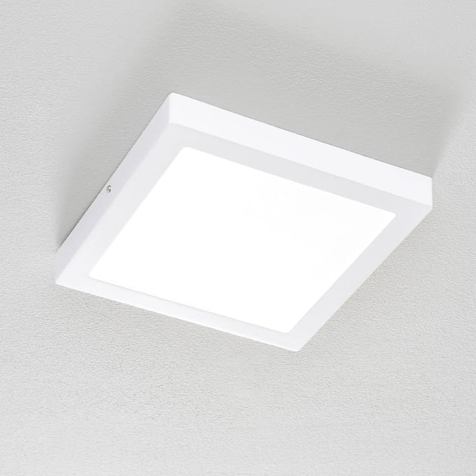 EGLO Connect Fueva-C - Wand/Plafondlamp - Wit en gekleurd licht - 300x300mm - Wit