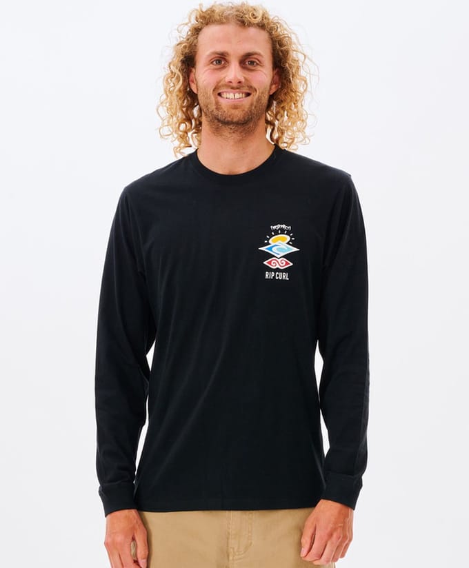 Search Icon L/S Tee - Black