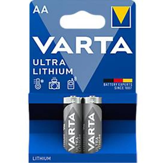 VARTA batterij PROFESSIONAL LITHIUM, Mignon AA, 1,5 V, 2 stuks