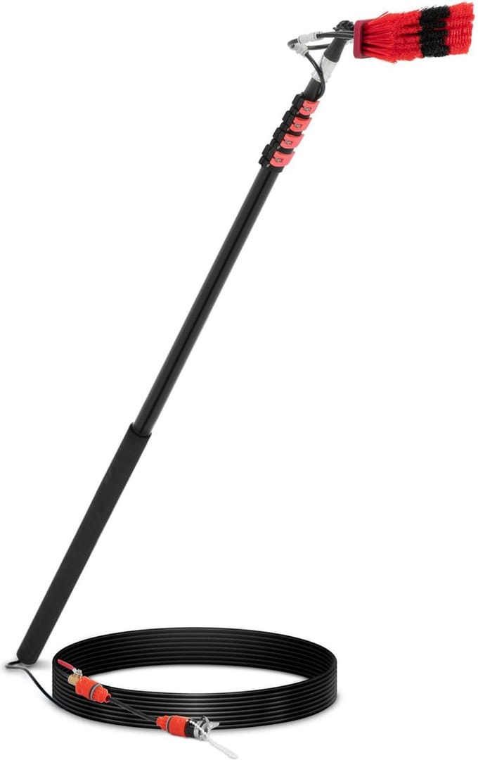 ulsonix - Telescopische wasborstel - 160 - 600 cm - borstel 35 cm