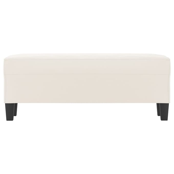 vidaXL - Bankje - 100x35x41 - cm - microvezelstof - beige