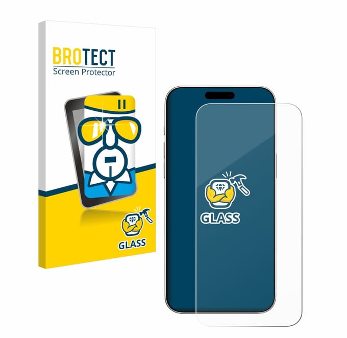 BROTECT - Glas Screenprotector voor Apple iPhone 16 - Gehard Beschermglas 9H