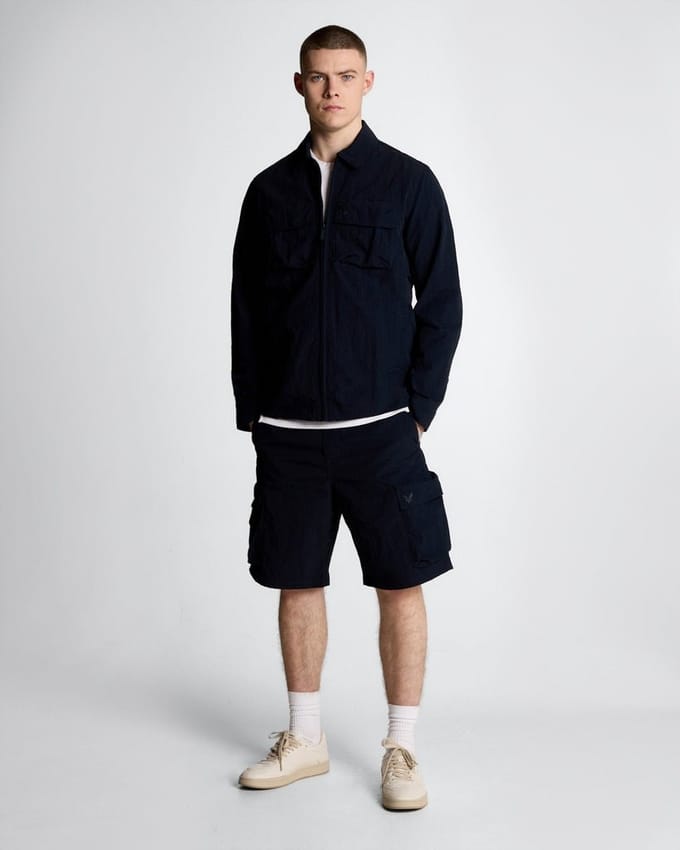 Lyle & Scott Geventileerde Overhemd - Donker Mnavy
