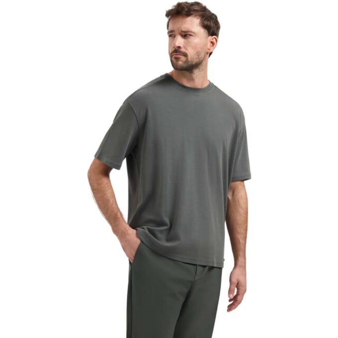 No Excess T-shirt Crewneck Solid Heavy Interlock Dark Steel Größe: XL | Basic T-Shirts Outlet | Herren