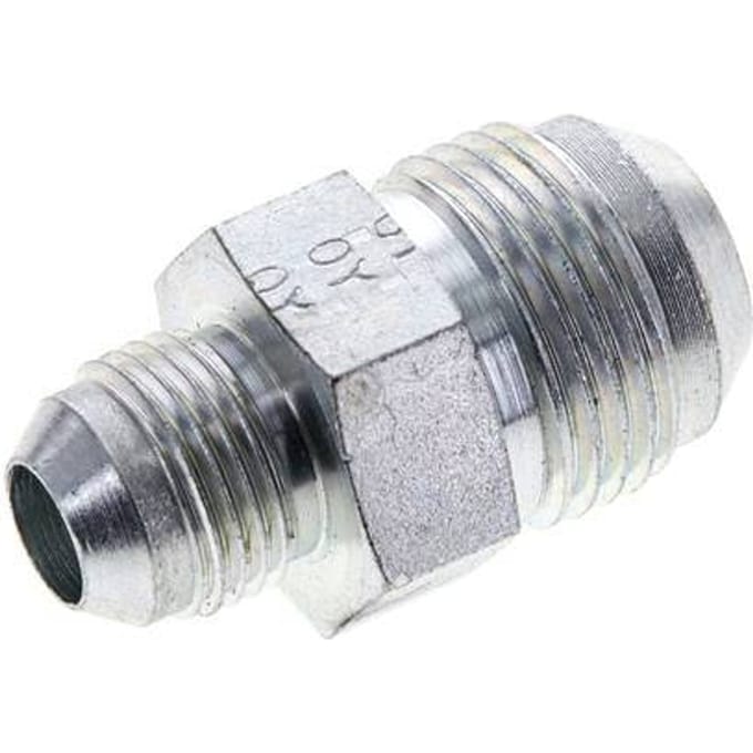 JIC  Verloopnippel UNF 3/4''-16 X UN 1-1/16''-12 Staal 210bar