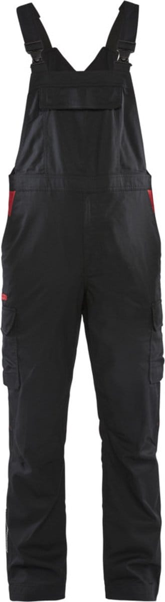 Blaklader Industrie bretelbroek 2644-1832 - Zwart/Rood - D104